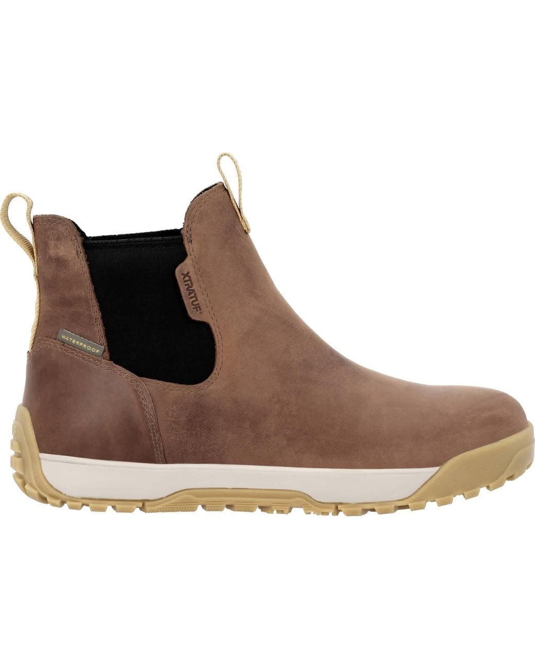 XtraTuf Brown Adb Leather Ankle Deck Boot Leather