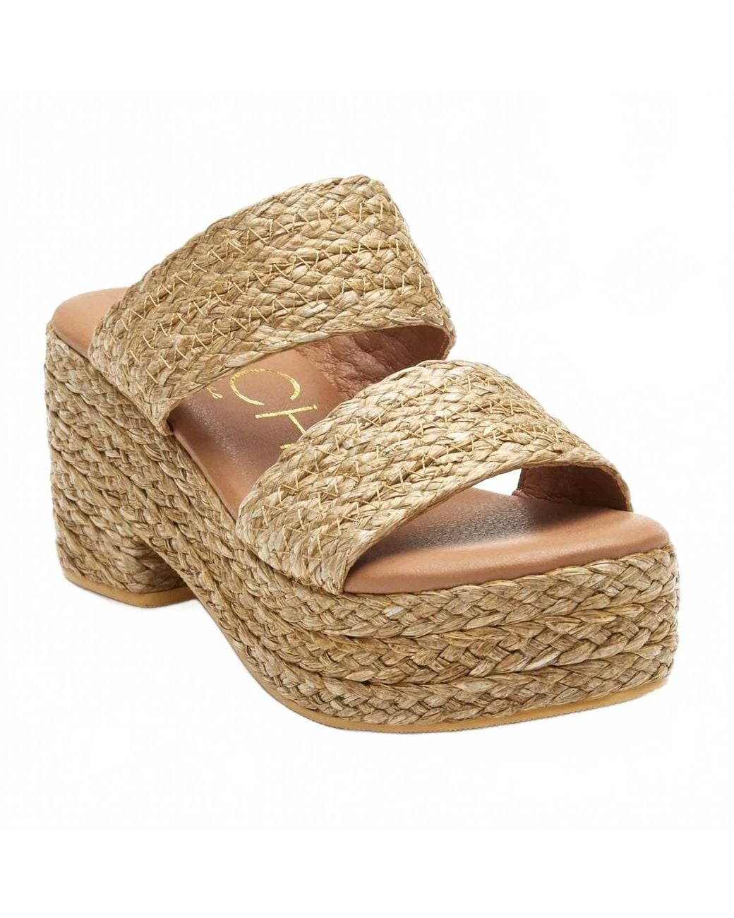 Matisse Metallic Ocean Ave Platform Sandals