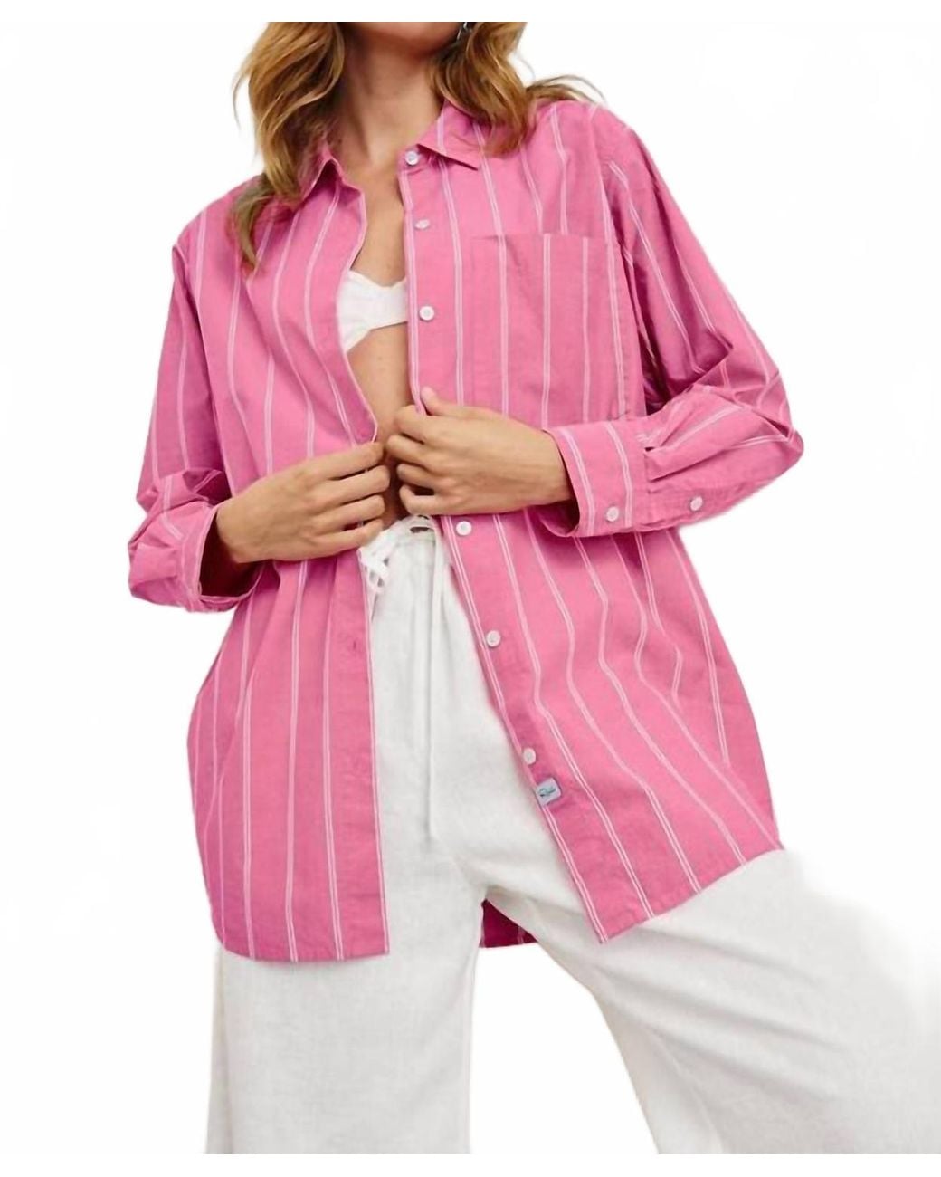 Rails Pink Elsa Button Down Shirt