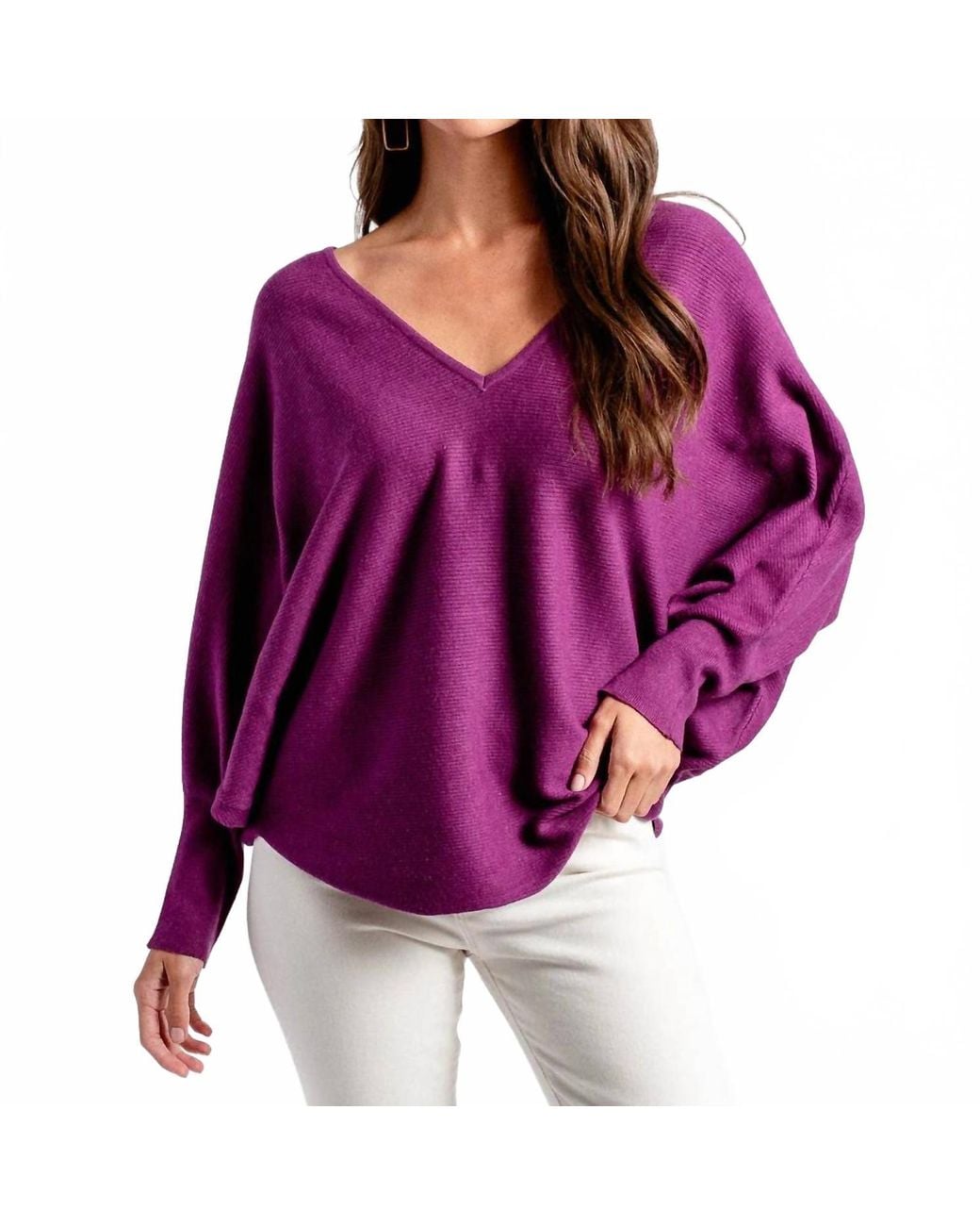 Kerisma Purple Ryu V-Neck Top