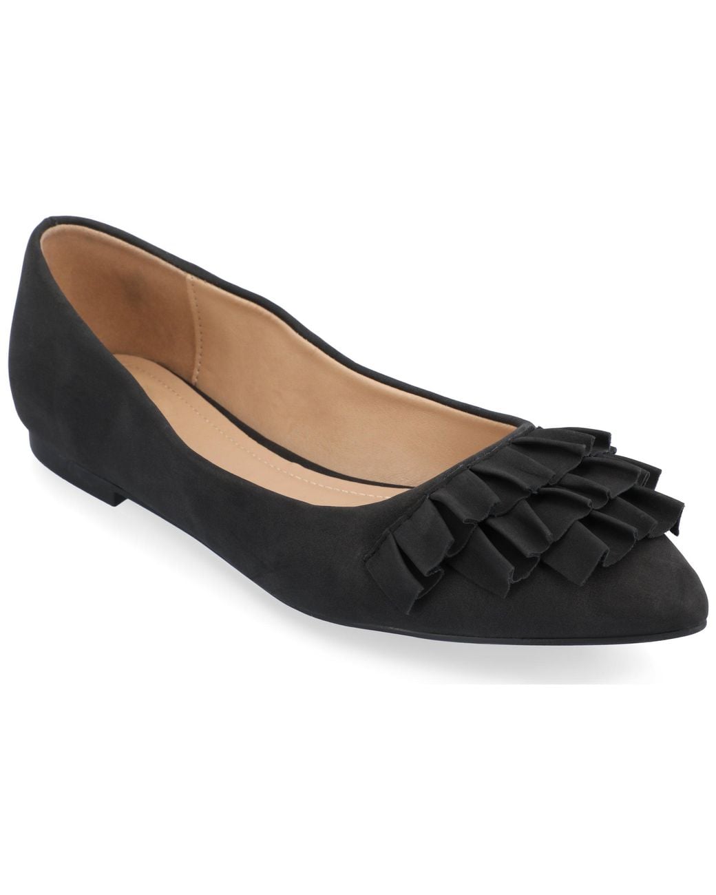 Journee Collection Black Collection Judy Wide Width Flat