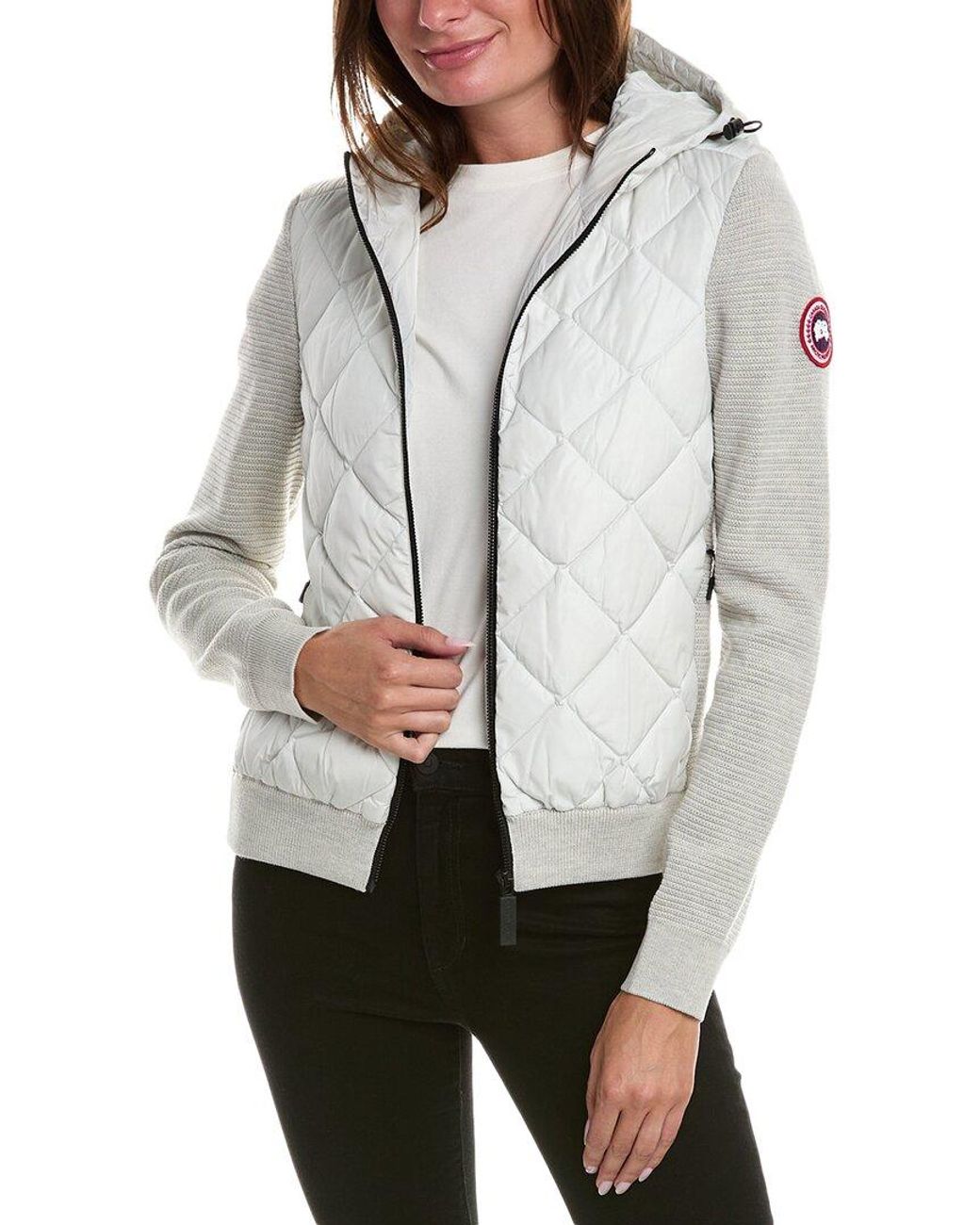 Canada goose hybridge quilted knit hoody best sale