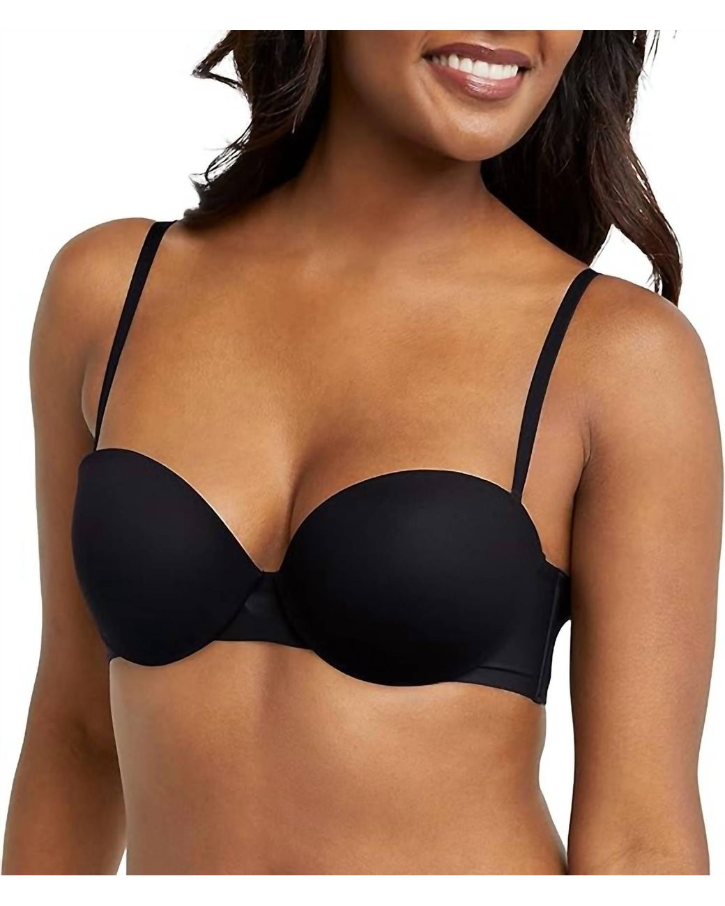 Maidenform Black Full Coverage Strapless Bra