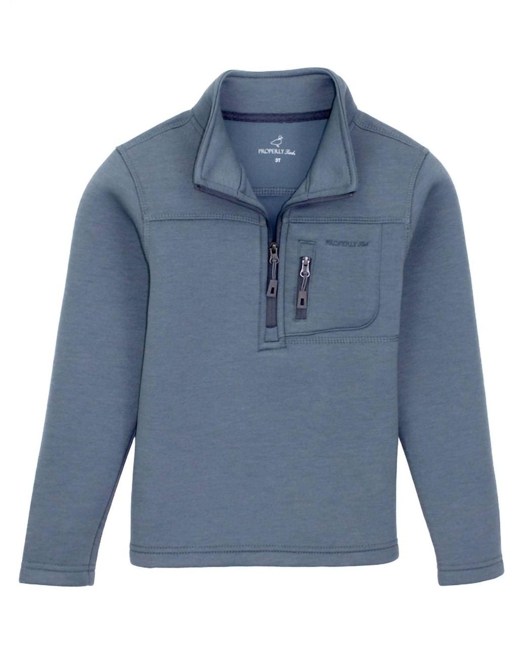 Properly Tied Blue Boy's Arctic Pullover Jacket for men