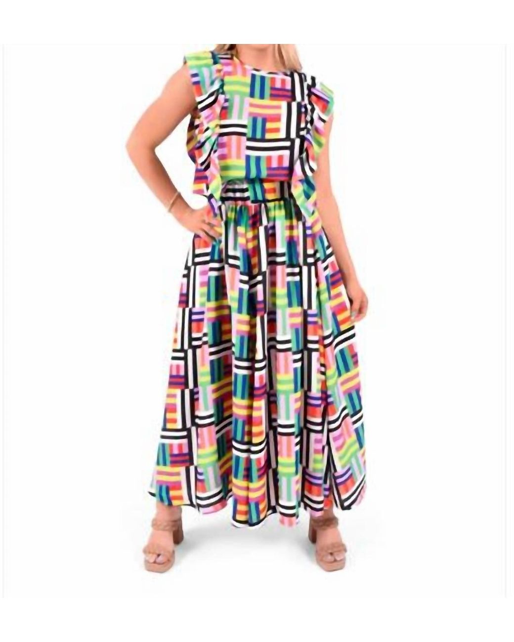 Emily Mccarthy Multicolor Ruby Ruffle Tank