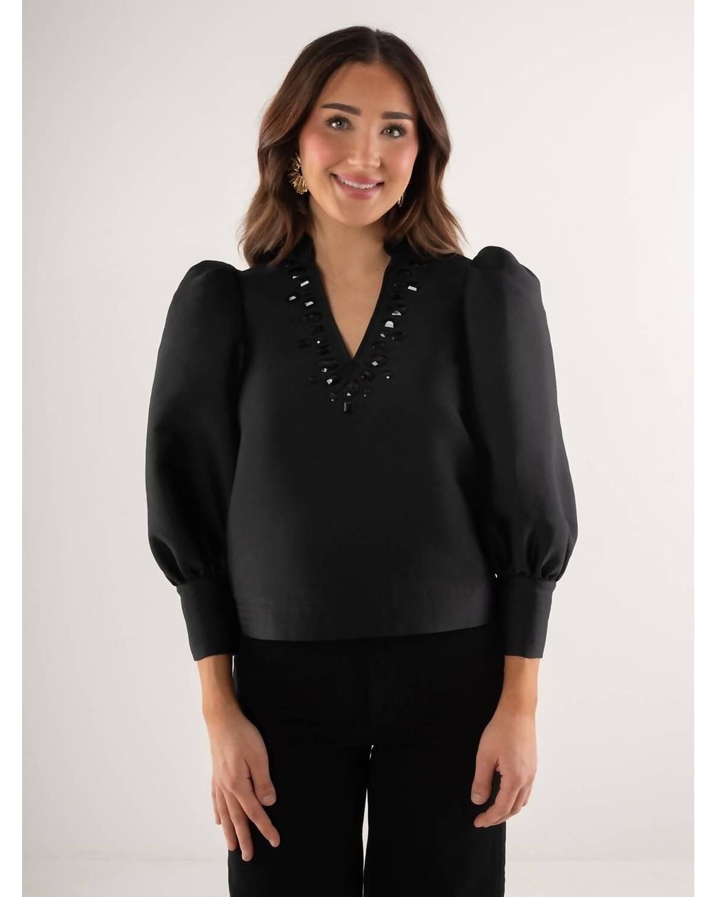 Emily Mccarthy Black Hampton Top
