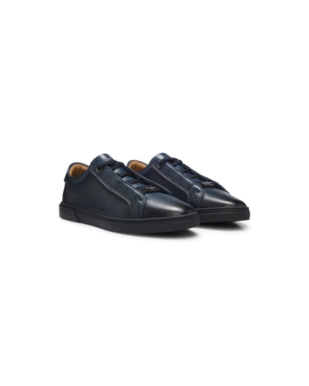 Boss Blue Low-Cut Sneakers for men