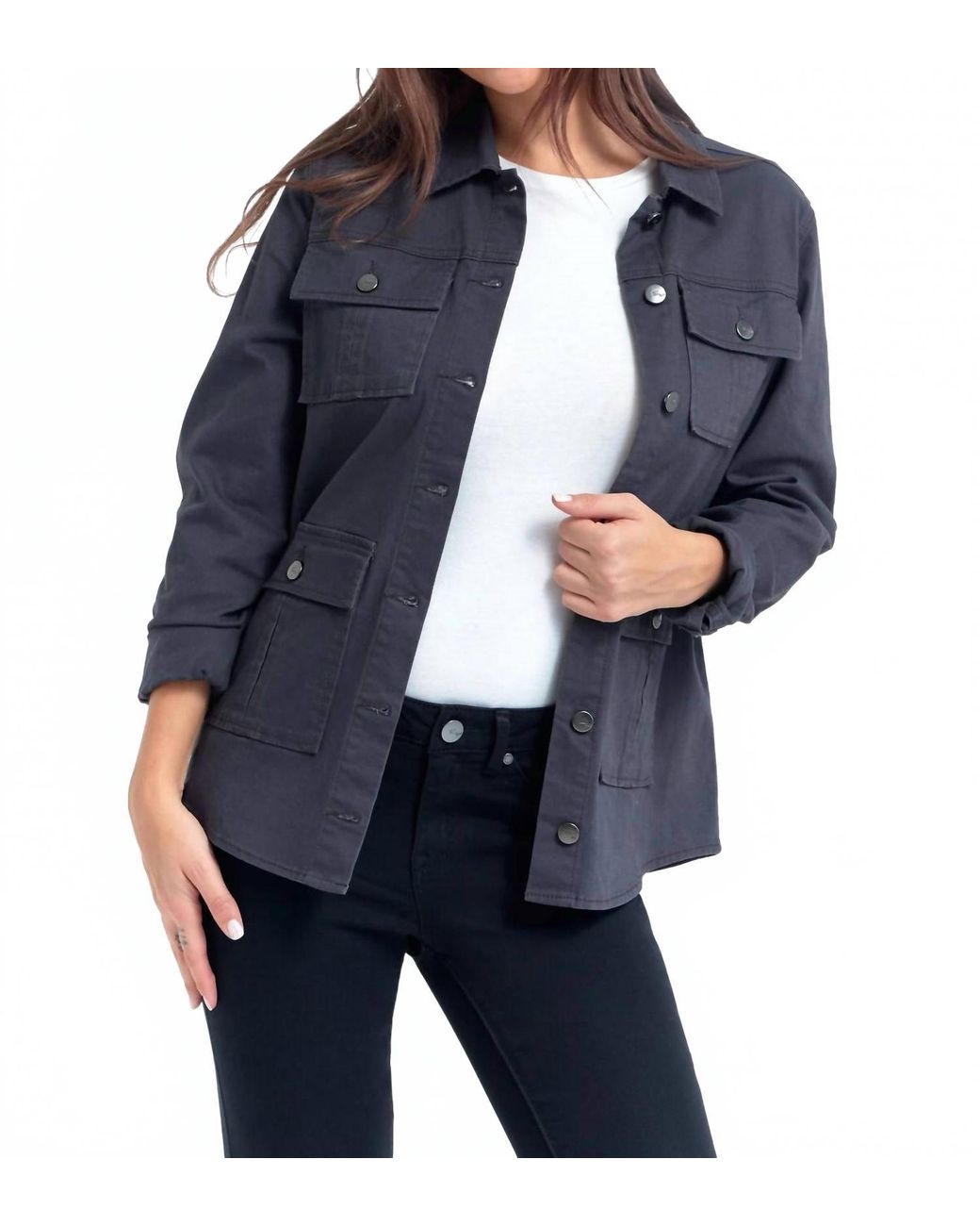 1822 Denim Blue Classic Utility Jacket