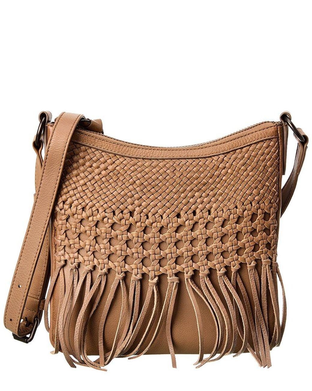 Frye Melissa Woven Leather Swing Pack in Brown Lyst