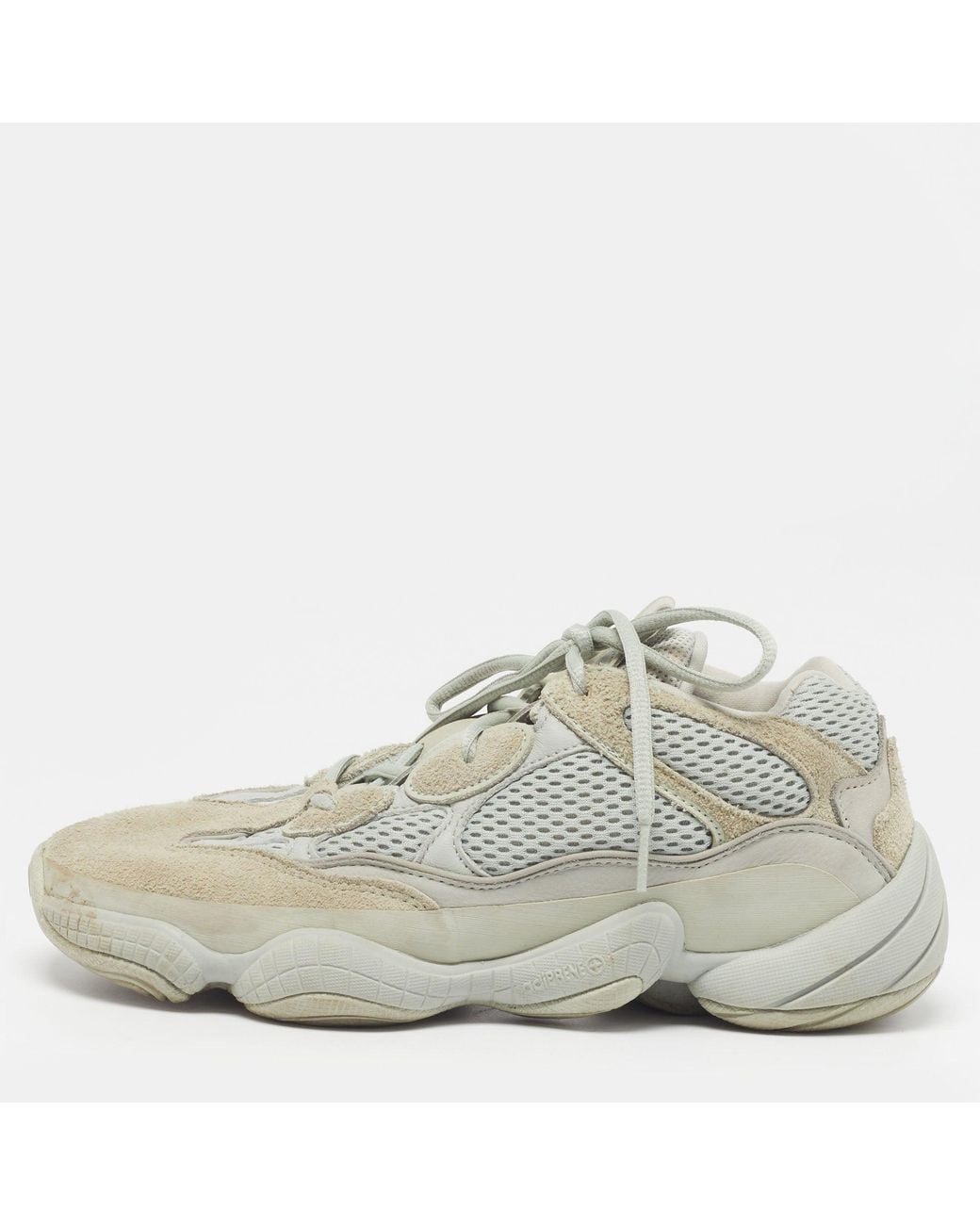 Yeezy Denim Yeezy Yeezy 500 Size 40.5/ Mesh And Suede Low Top Sneakers in White for ...