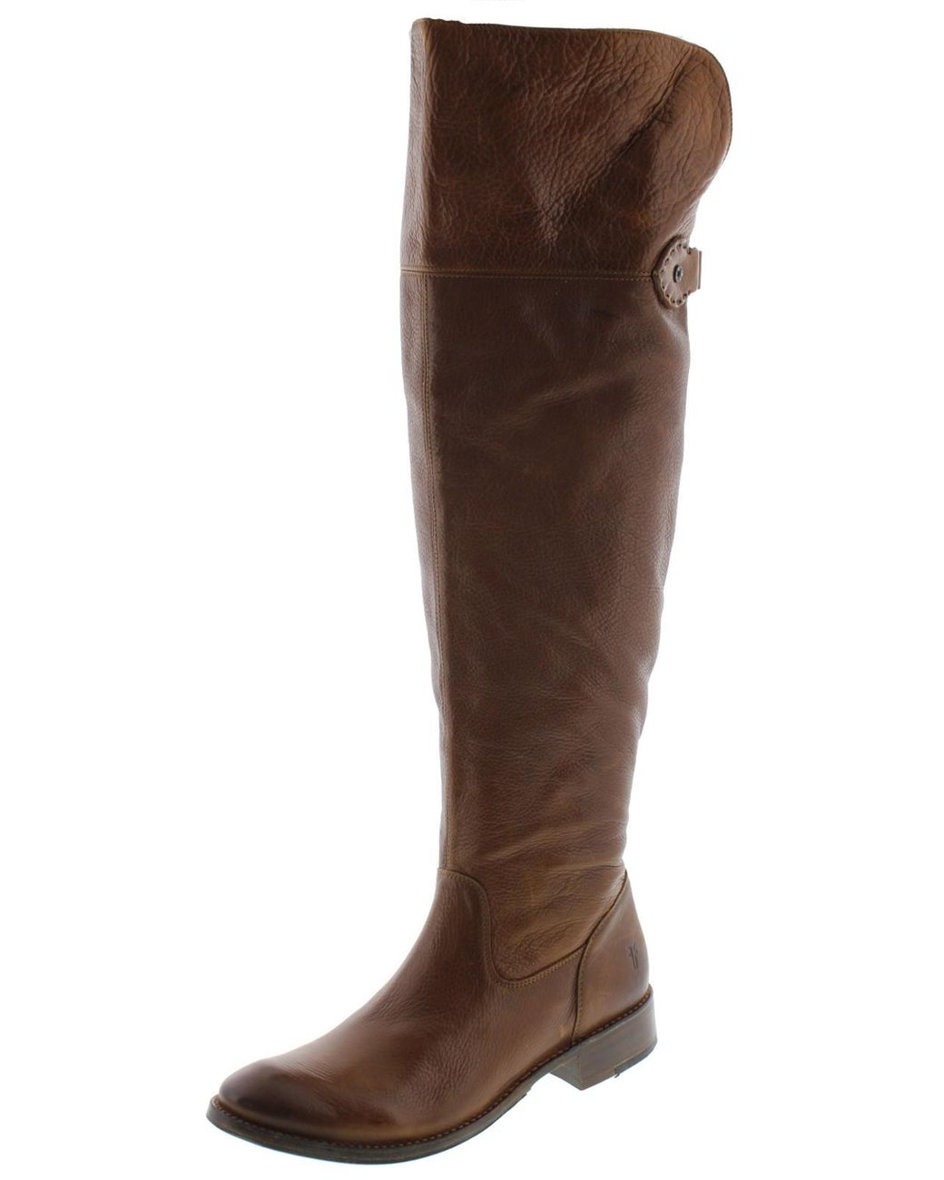 Frye Shirley Leather Over The Knee Riding Boots in Brown Lyst