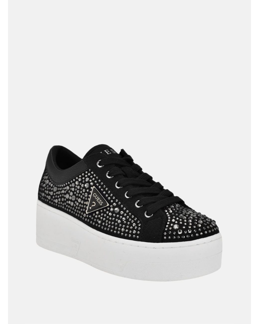 Guess Black Sonly Rhinestone Platform Sneakers