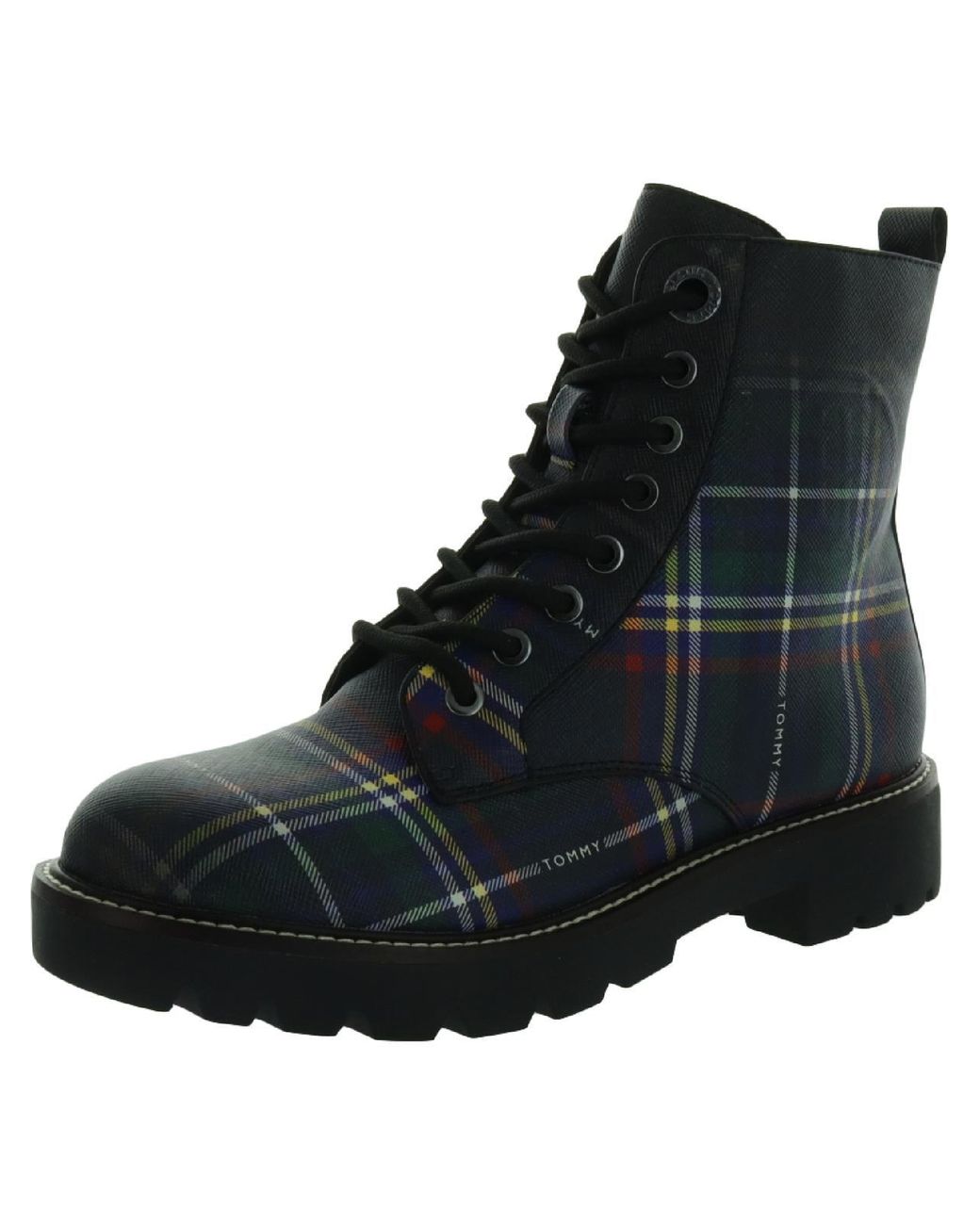 combat boots tommy hilfiger