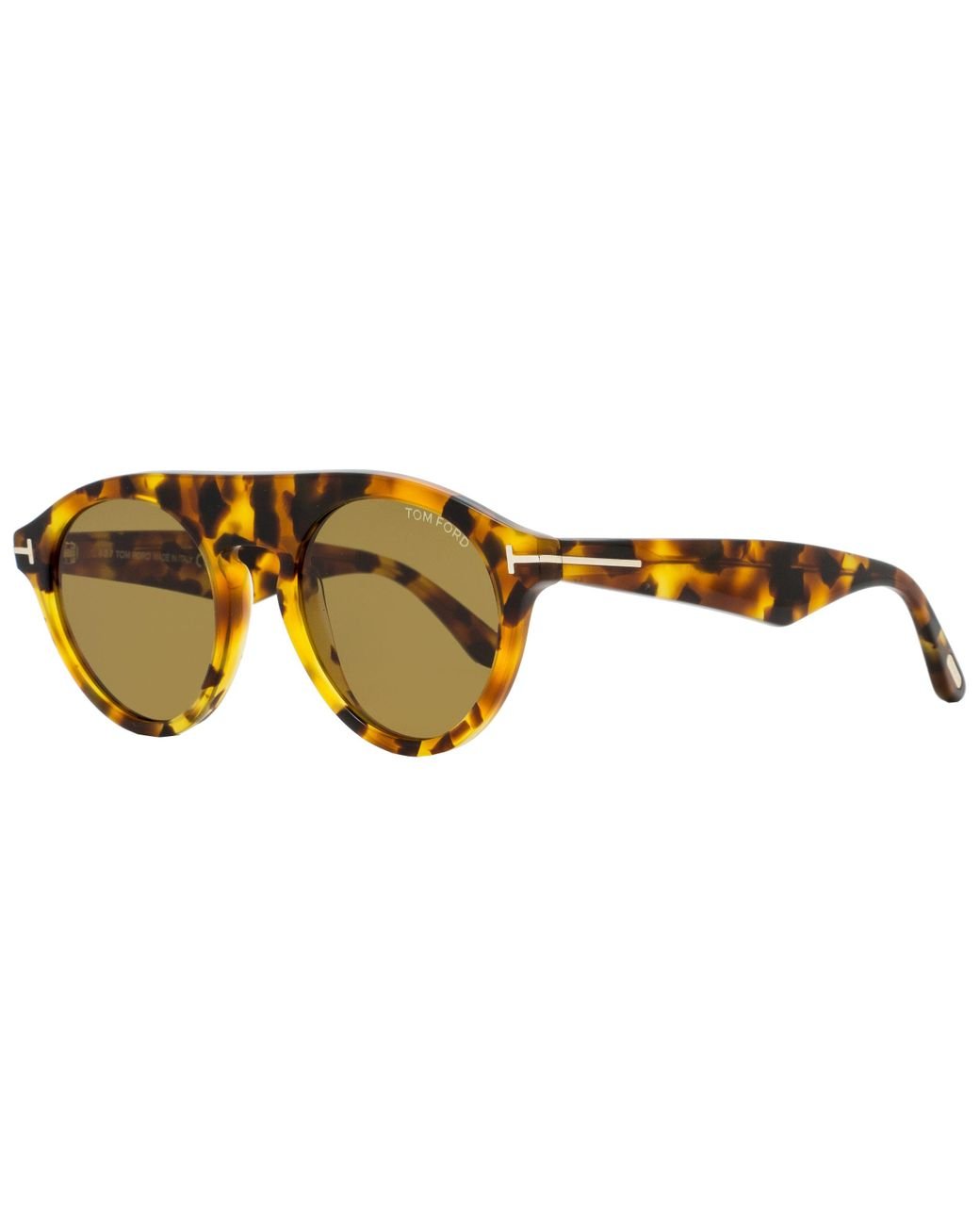 Tom Ford Black Sunglasses Christopher-02 Colored Havana 49mm