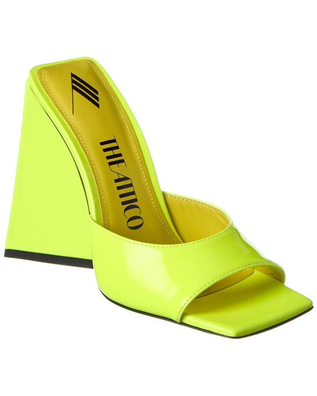 The Attico Yellow Devon Leather Sandal