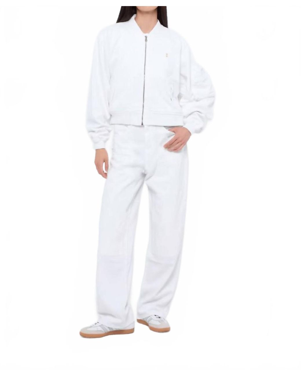 ICON DENIM White Ivy Bomber Jacket