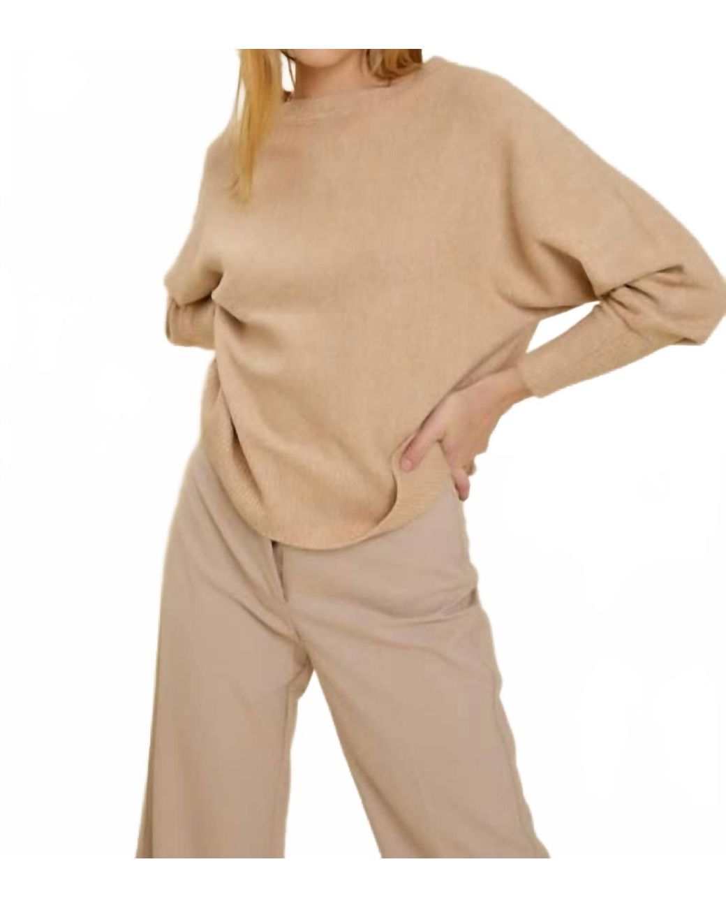 Be Cool Natural Dolman Luxe Sweater