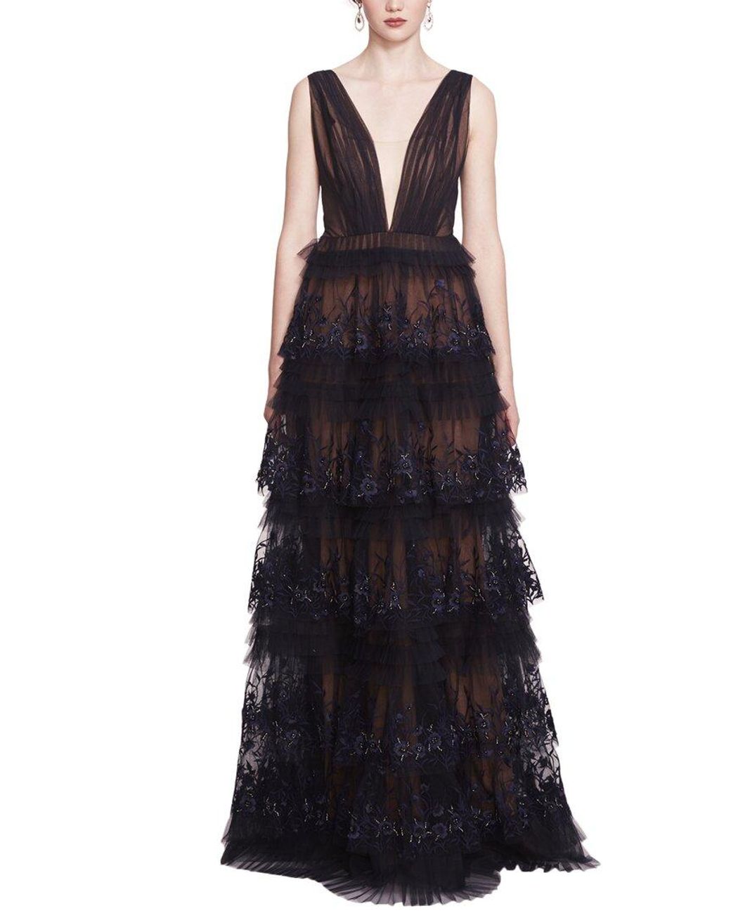 Marchesa In Marchesa Gown in Blue | Lyst