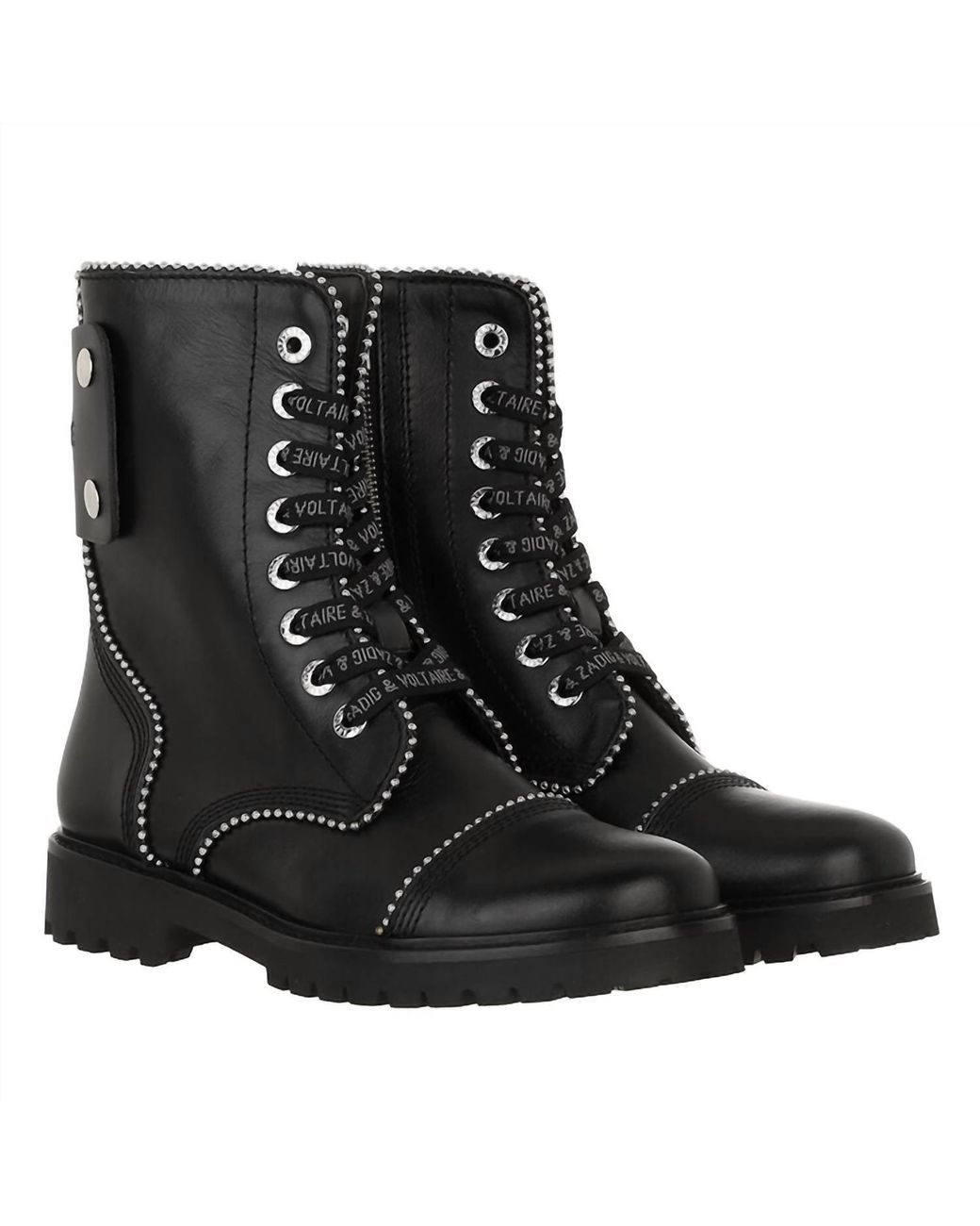 Zadig & Voltaire Joe Smooth Boots in Black | Lyst