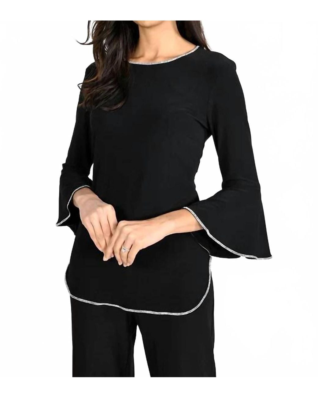 FRANK LYMAN Black Bianca Top