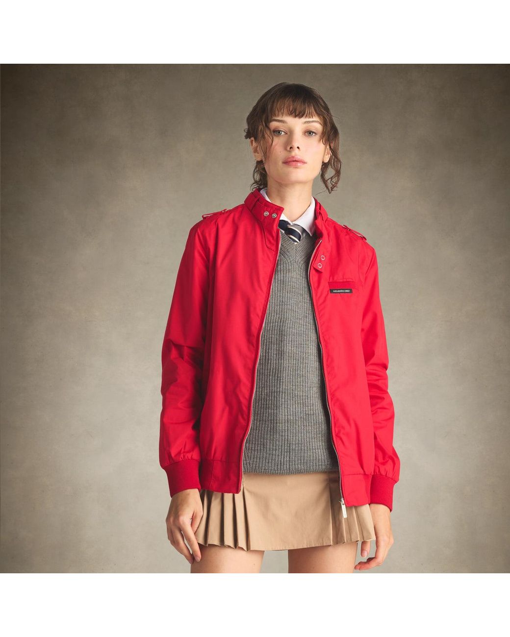 Members Only Classic Iconic Racer Jacket (Slim Fit) in Red | Lyst
