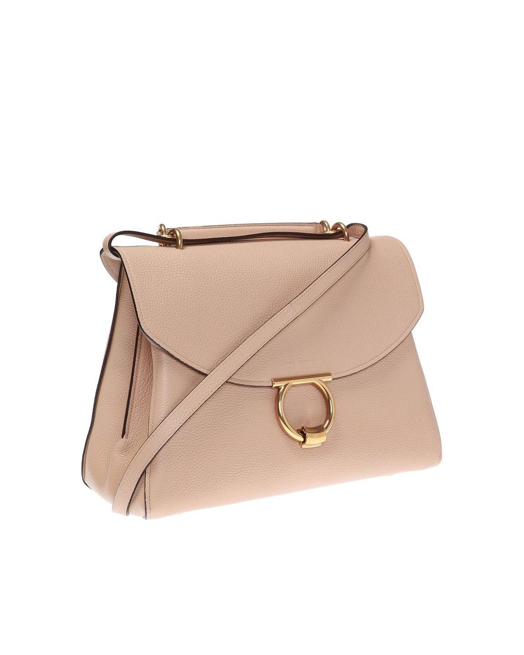 Ferragamo studio bag online almond