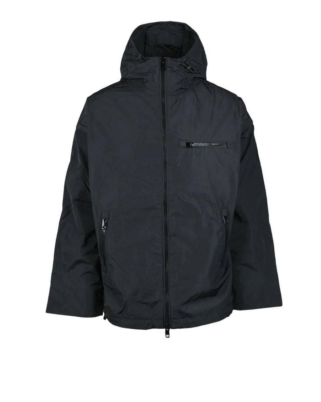 DIESEL Black Nylon Jacket for men