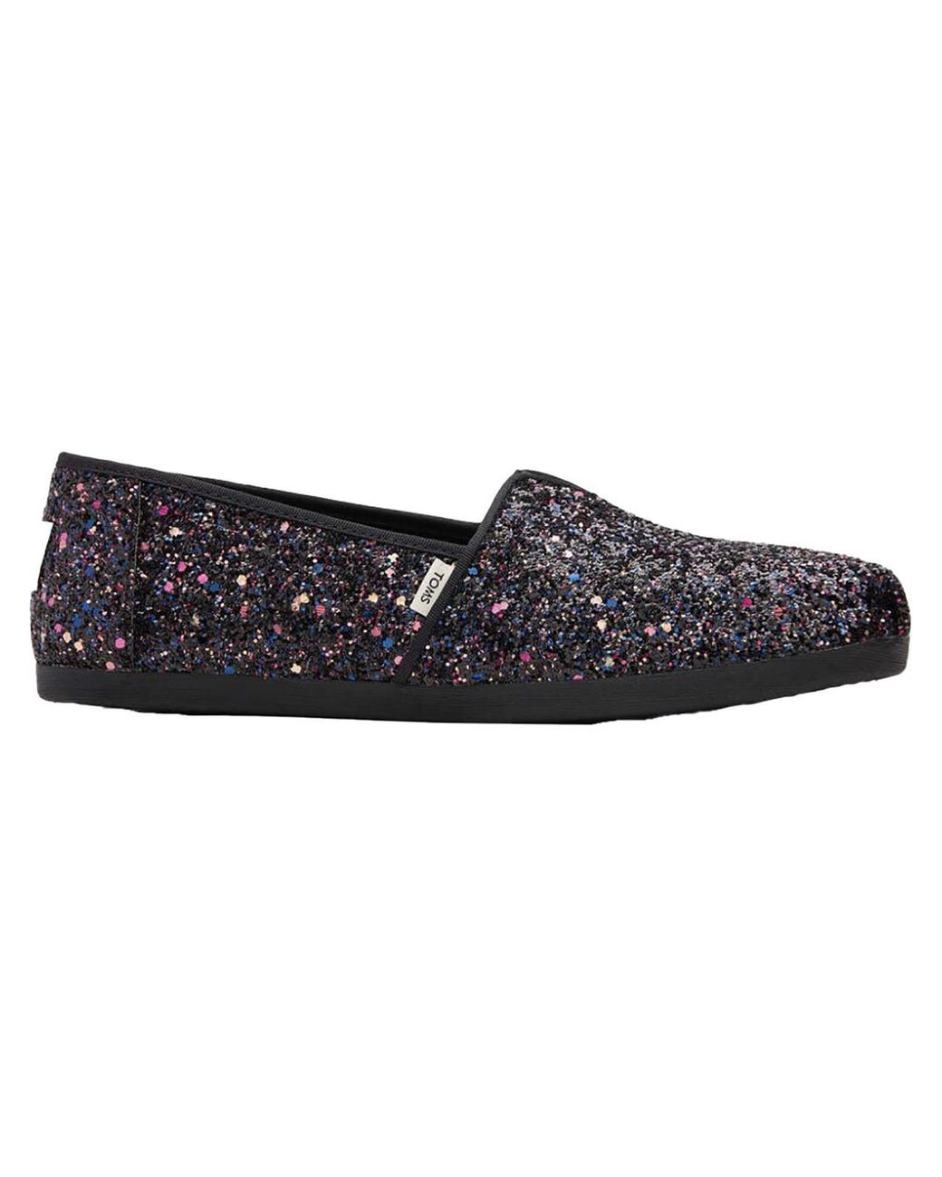 toms black sparkle shoes