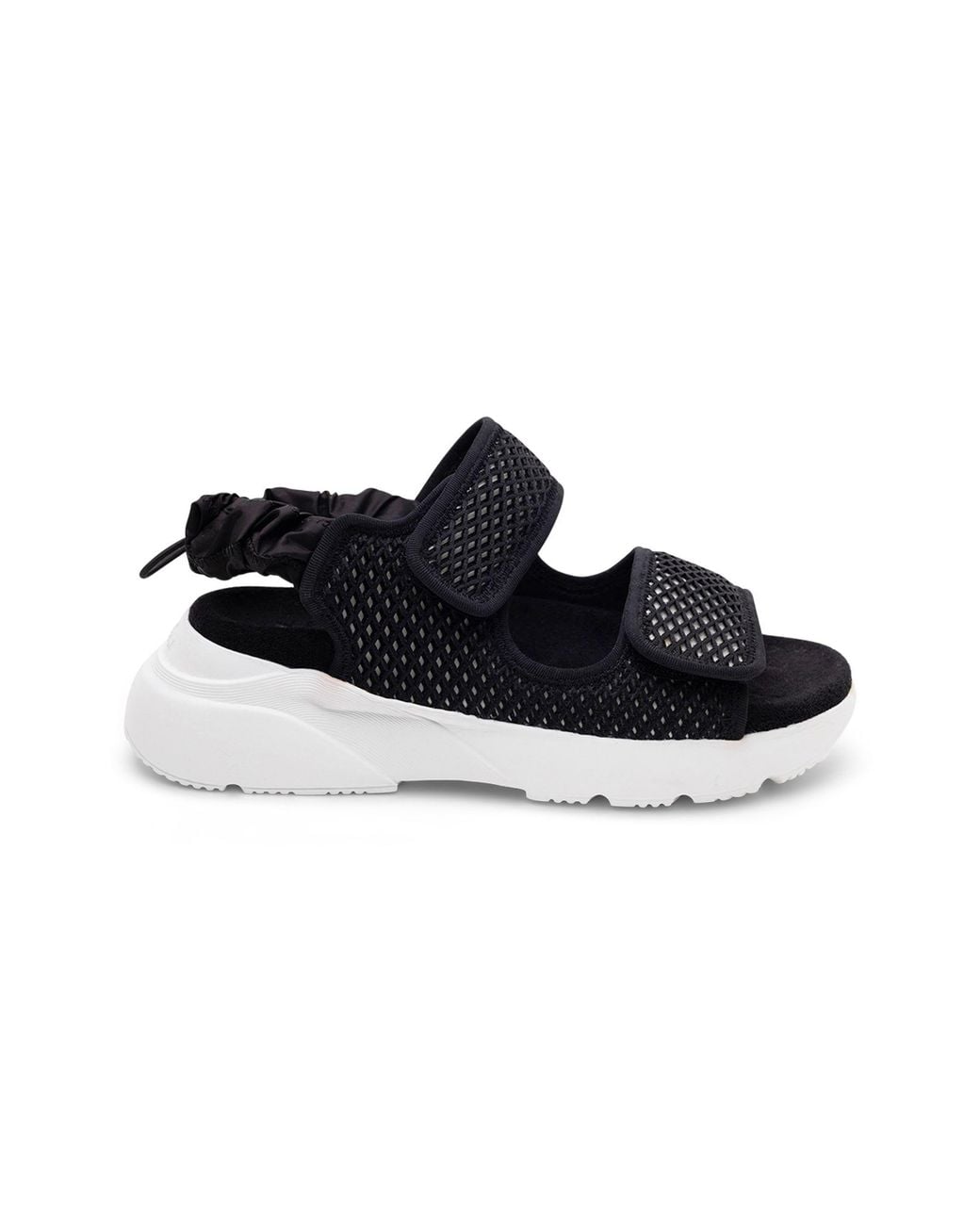 Hogan Black Touch-Strap Chunky Sandals