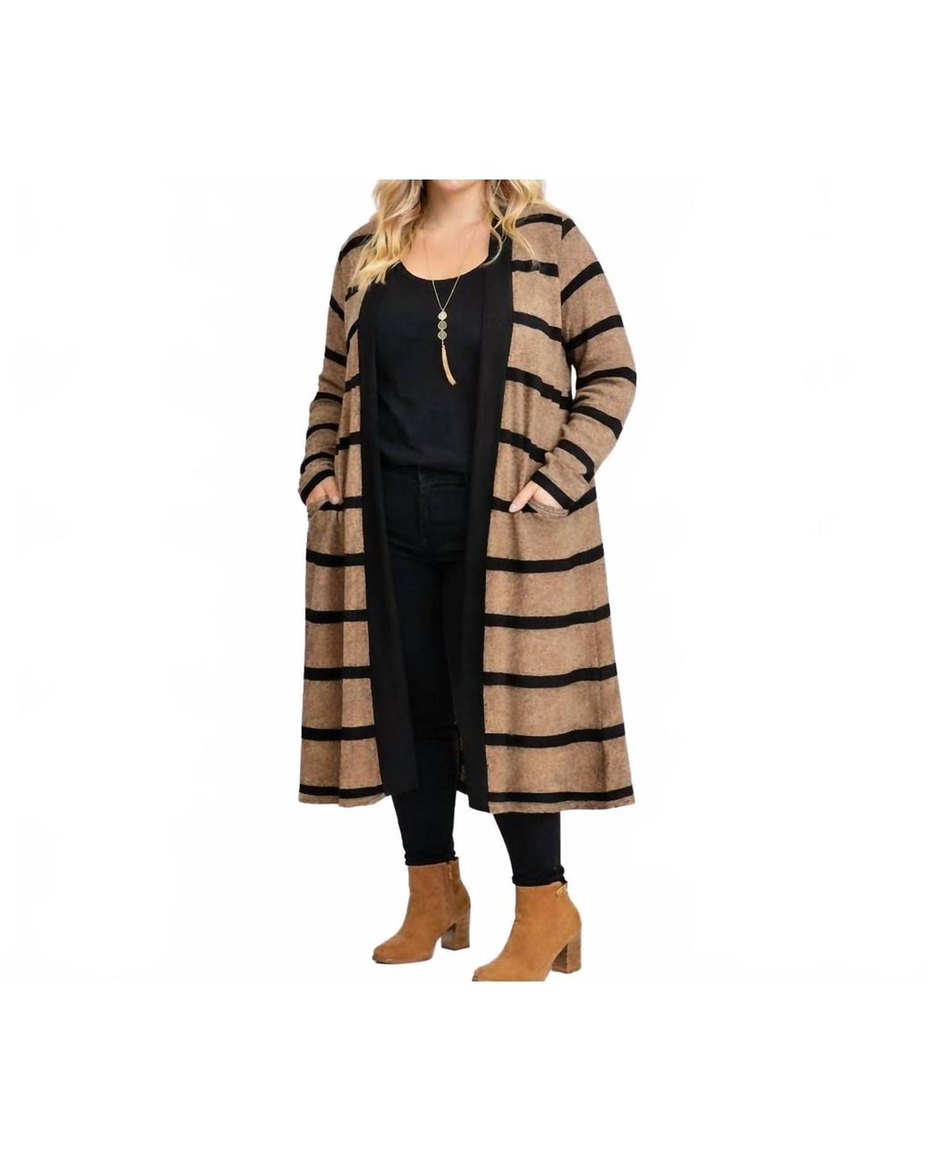 Staccato Black Spring Forward Cardigan
