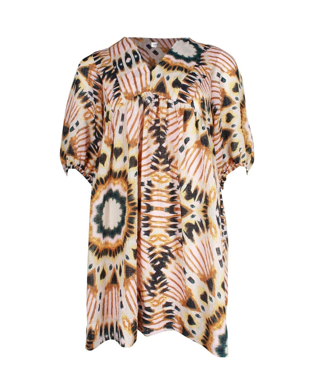 Ba&sh White Cleo Printed Loose Shift Dress