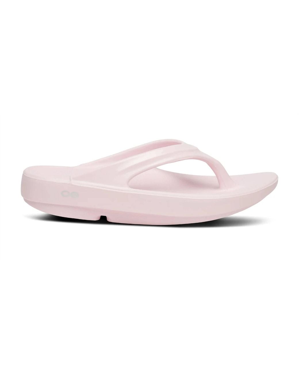 OOFOS Black Oolala Thong Sandals