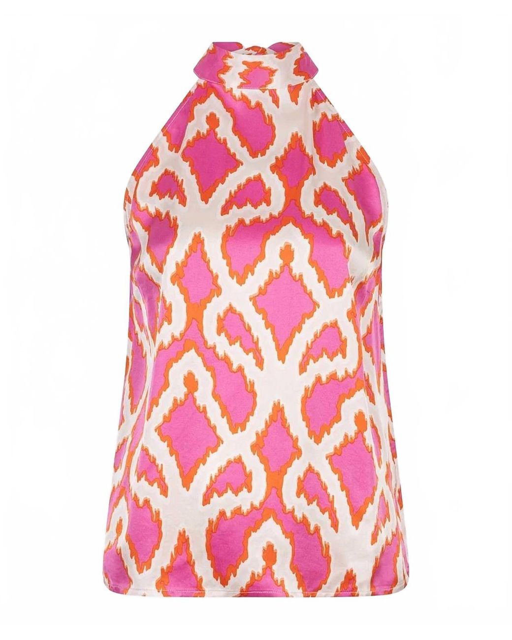 EsQualo Pink Halter Neck Top