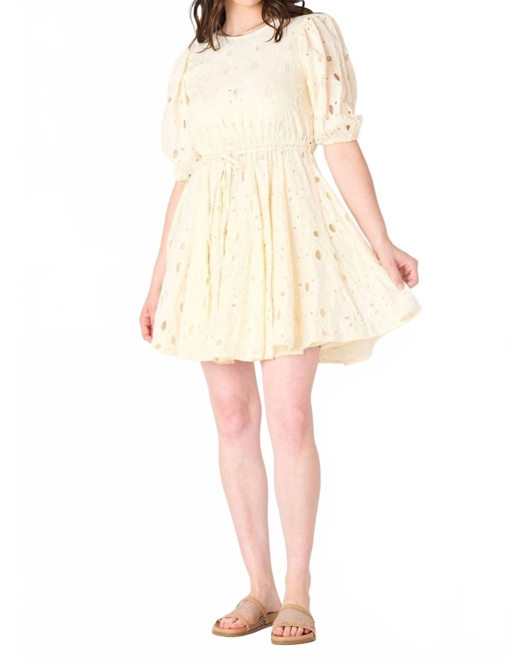 Dex White Eyelet Mini