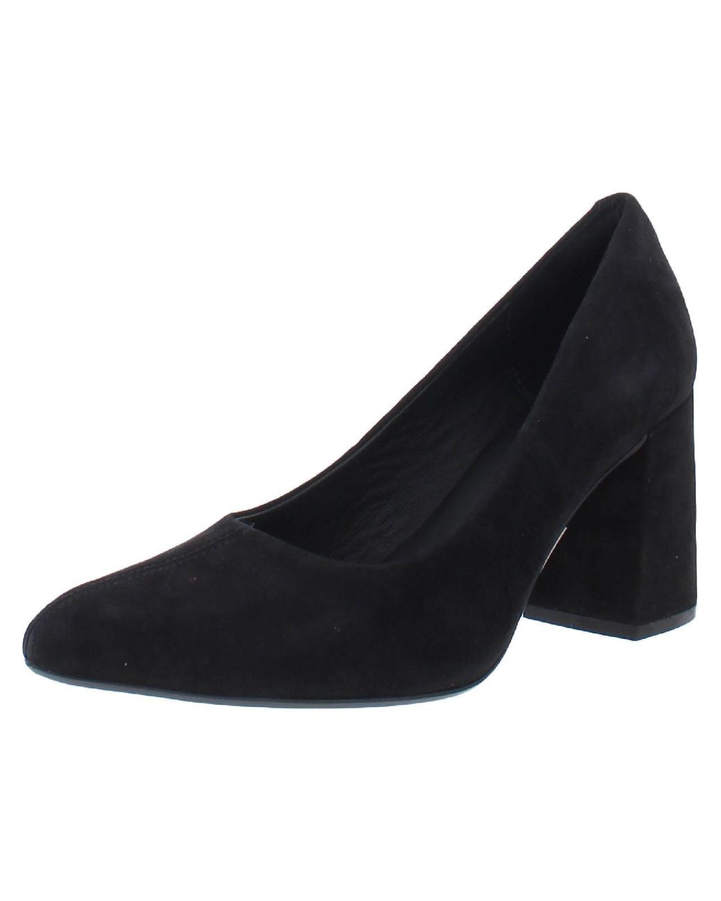 Clarks Laina85 Court Suede Dressy Pumps in Black | Lyst