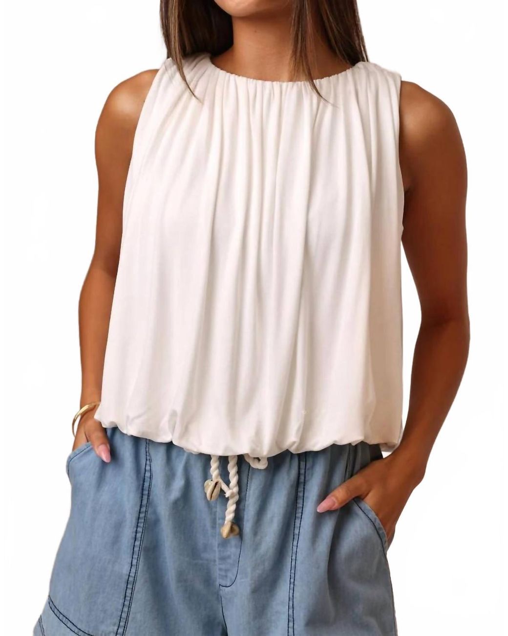 Shore Projects White Maya Bubble Top
