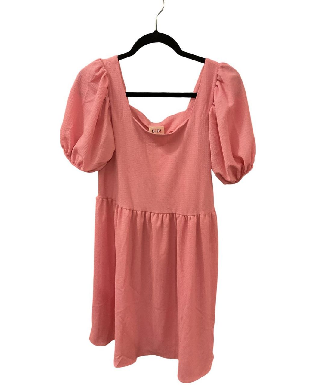 Bibi Pink Squareneck Mini Dress