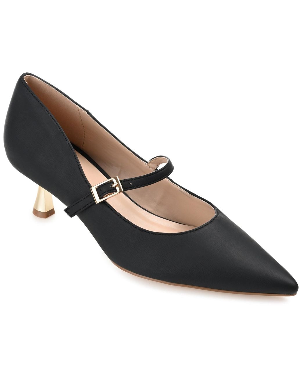 Journee Collection Blue Collection Manza Wide Width Pump
