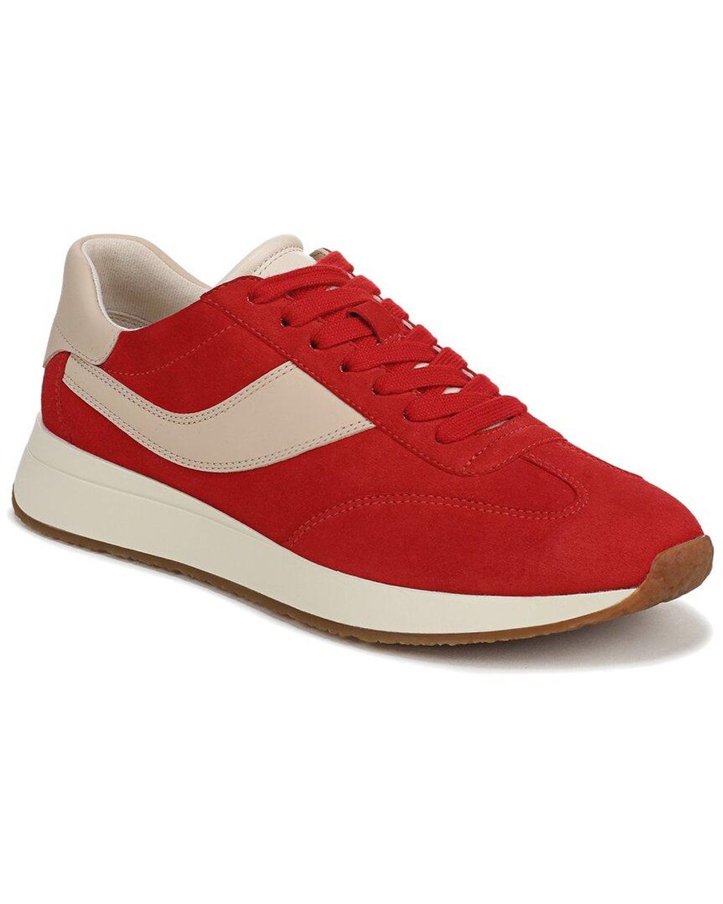 Vince Red Olla Runner Leather Sneaker
