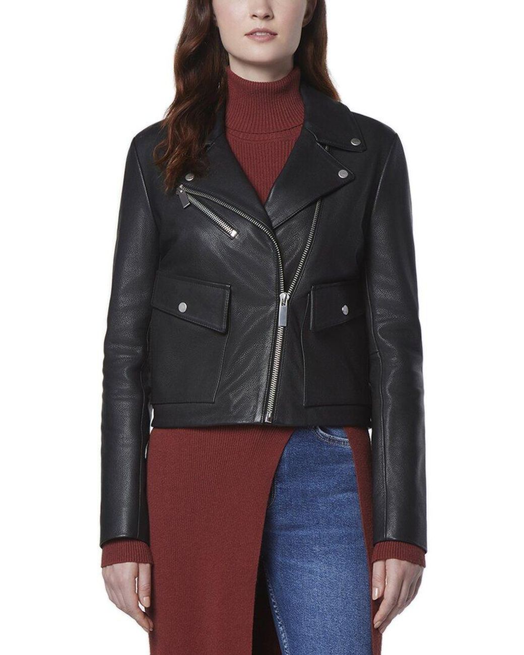 Marc new york leather moto jacket sale