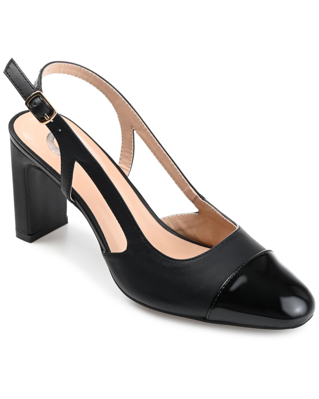 Journee Collection Black Collection Reignn Pump