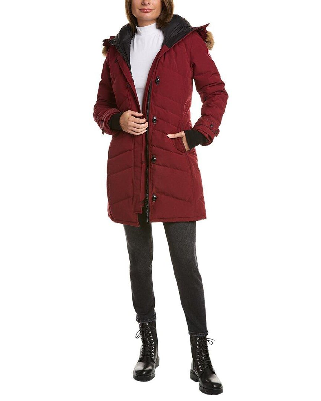 Canada Goose Lorette Parka in Red | Lyst