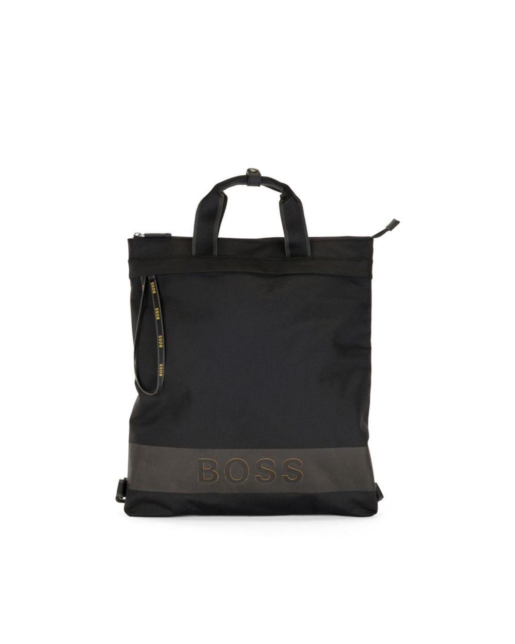 BOSS by HUGO BOSS Synthetic Hugo Structured Nylon Logo Tote Bag And