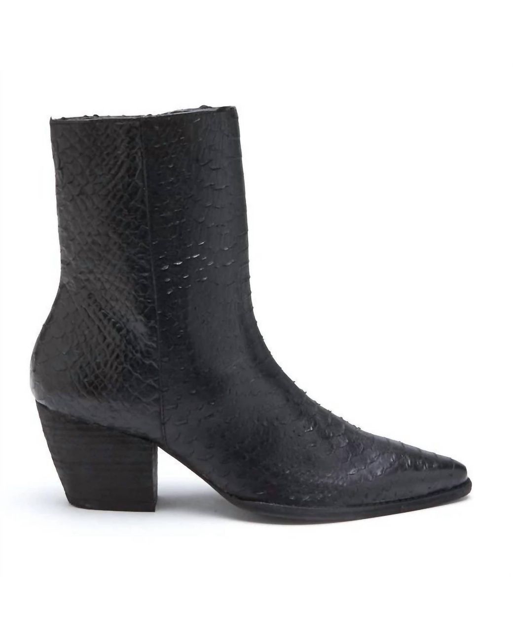 Matisse Black Caty Snake Ankle Boot