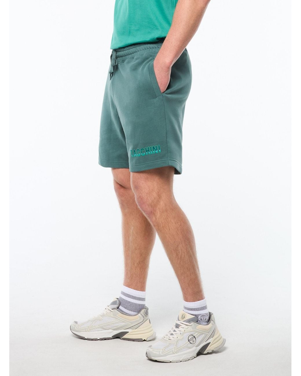 Sergio Tacchini Green Strisce Solid Short for men
