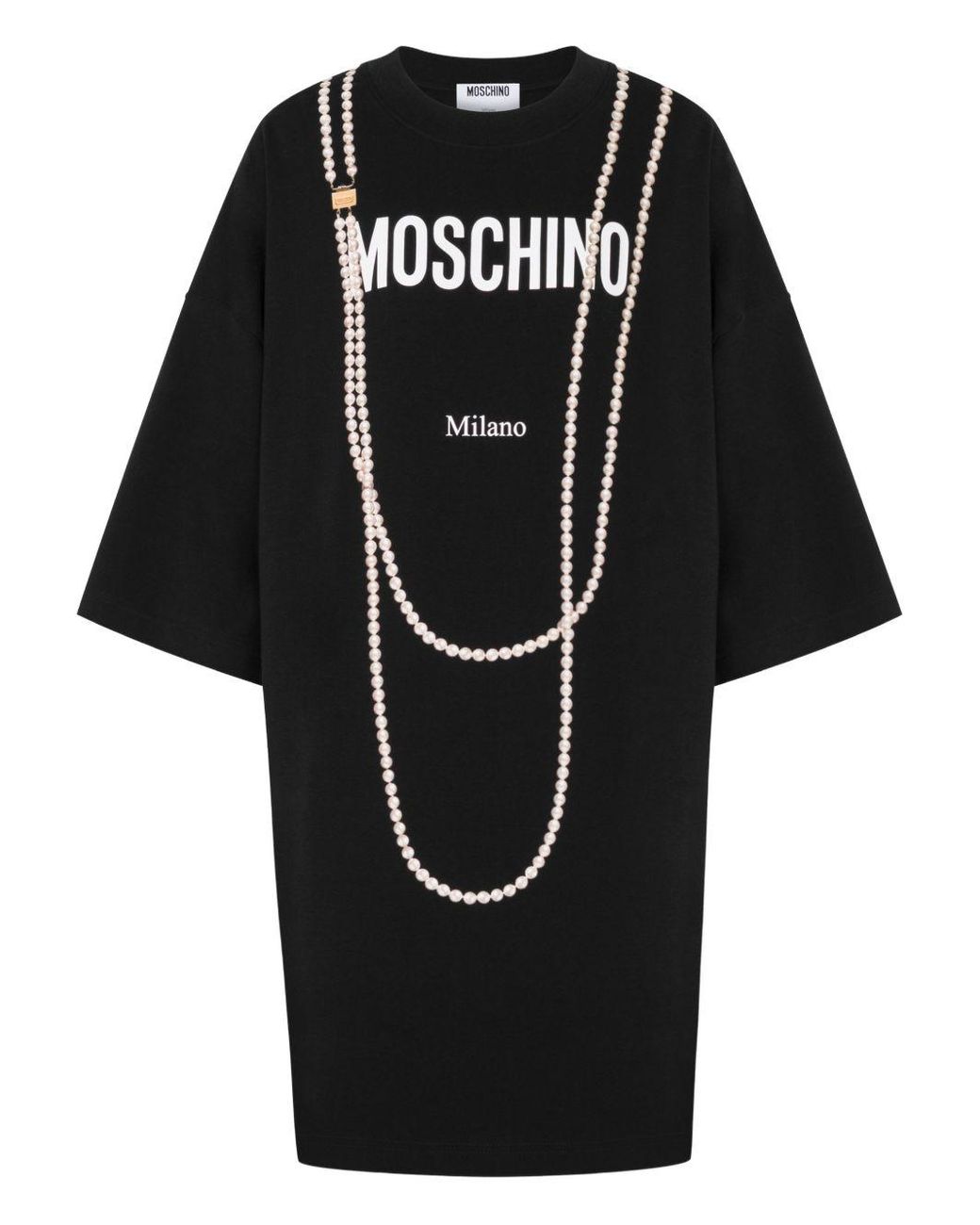 Moschino Black Loose-Fitting Silk