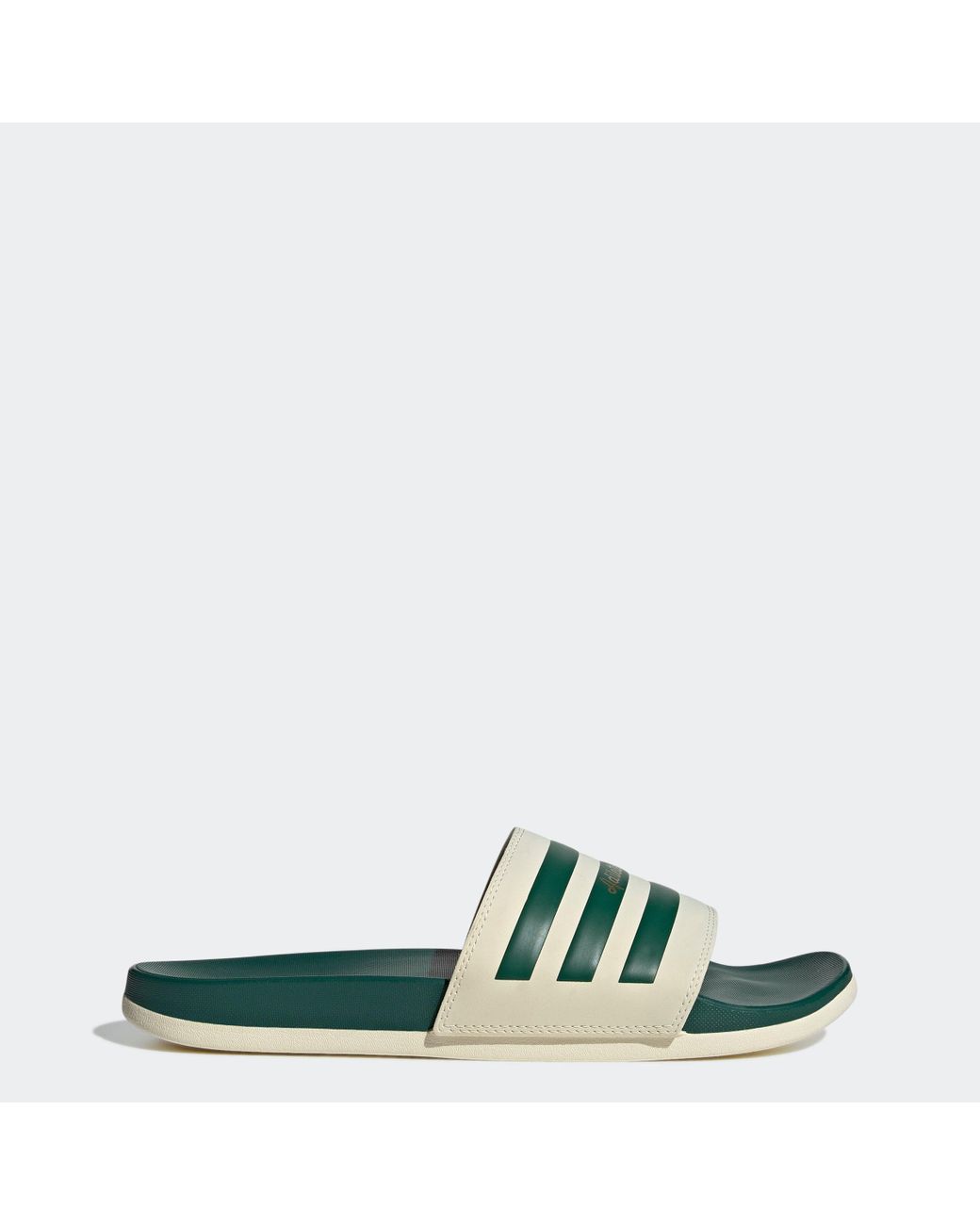 adidas Adilette Comfort Slides in Green 