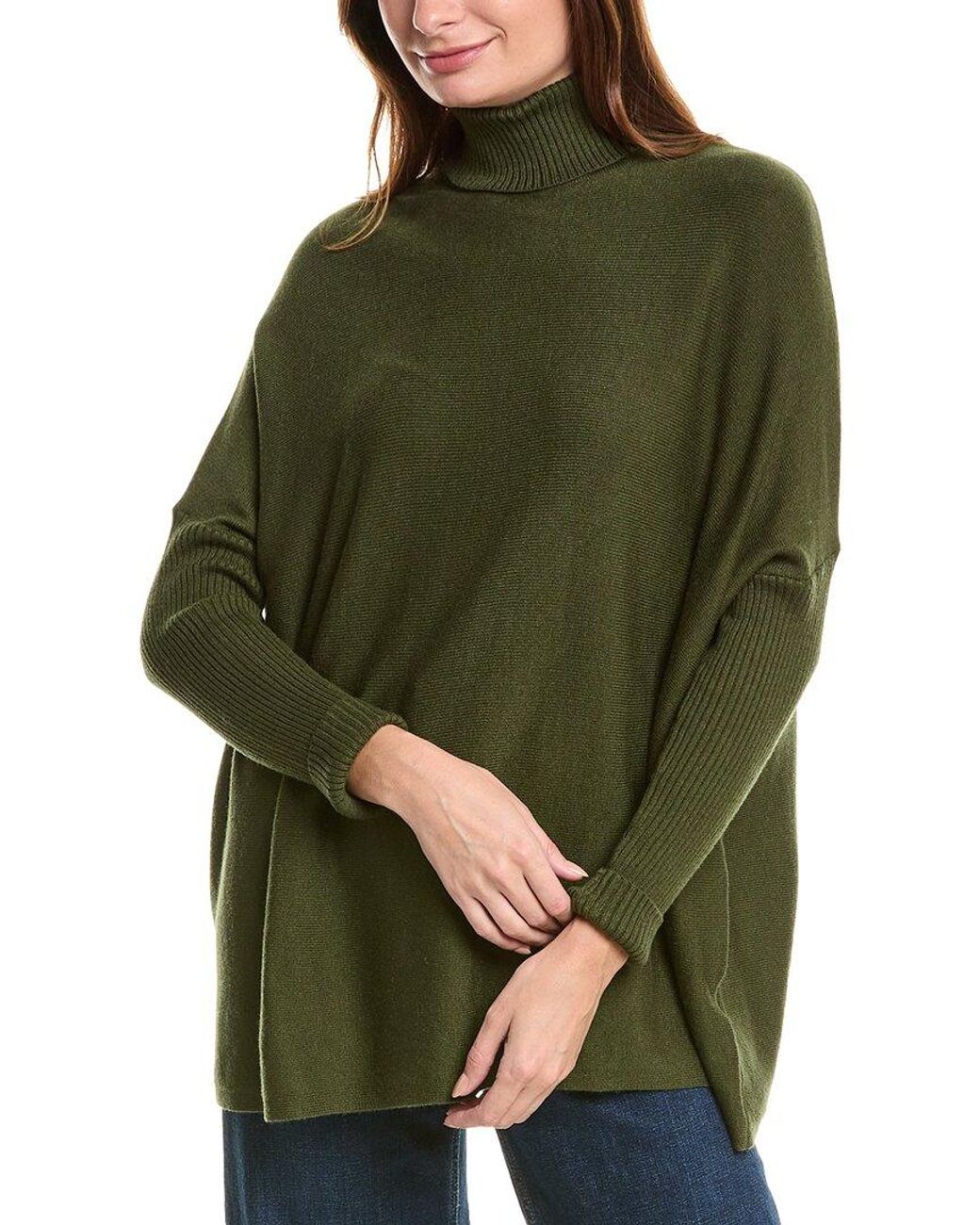 Joseph A Green Solid Poncho