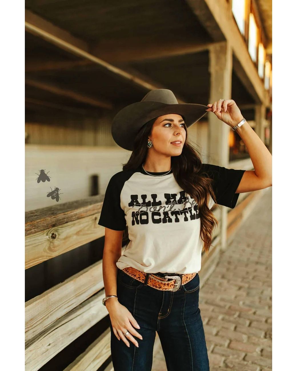 2FlyCo Metallic All Hat Cowboy Tee