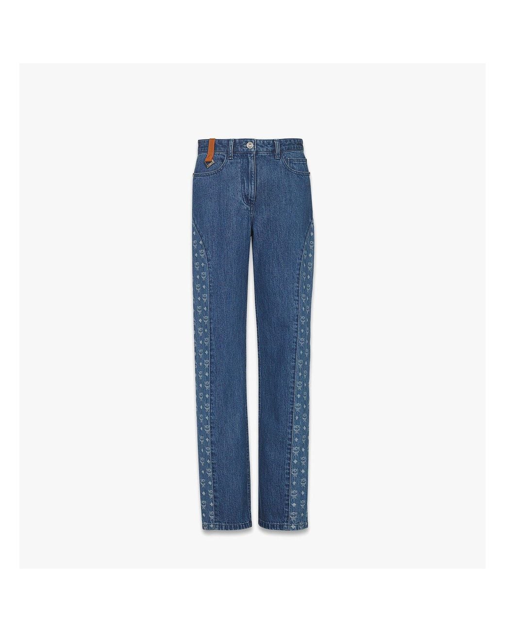 MCM Blue Monogram Jeans